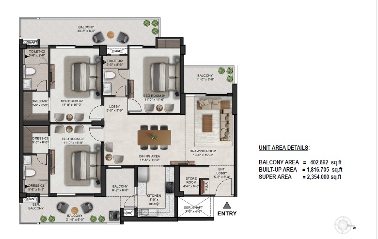The Eden Park 3 BHK Premium Apartments